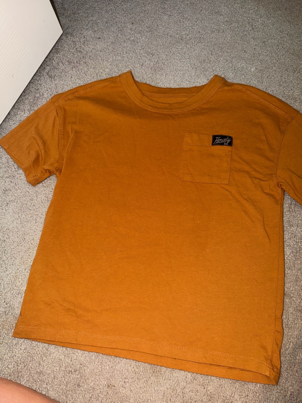 Cat & Jack Rust Orange Short Sleeve Pocket Tee